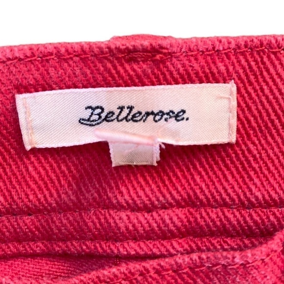 Bellerose Lotan Wide Leg Crop Pants in Red - Picture 5 of 7